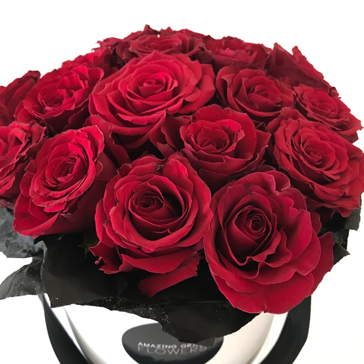 Roses - Hat Box - Amazing Graze Flowers