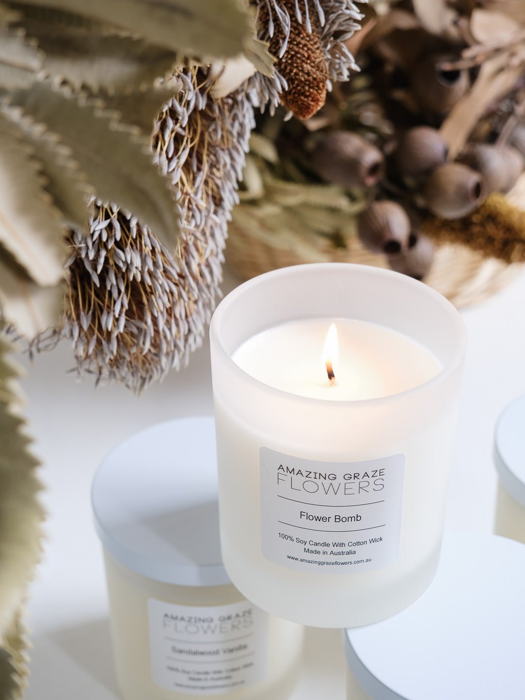 Soy Candles - Amazing Graze Flowers