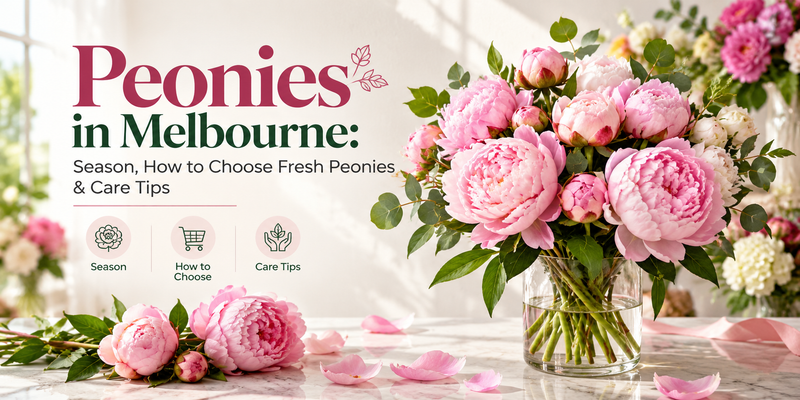 Peonies in Melbourne: Season, How to Choose Fresh Peonies & Care Tips | Amazing Graze Flowers