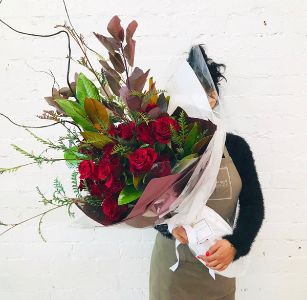 24 Red Roses Bouquet | Melbourne Flower Delivery | Florist In Essendon ...