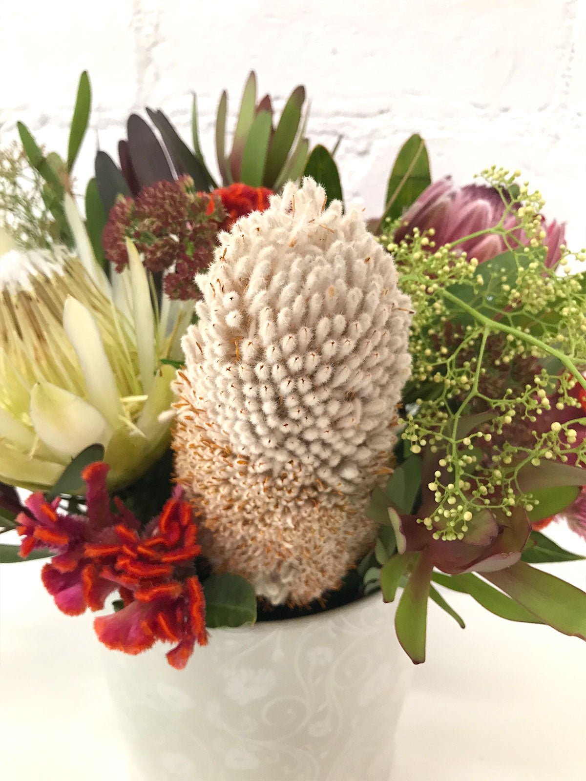Australian Native Flowers Ceramic Vase - Amazing Graze Flowers