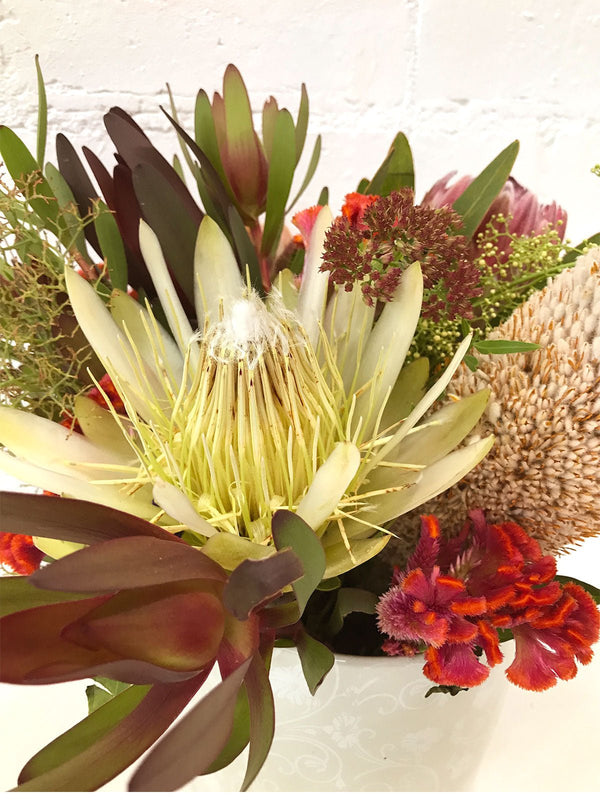Australian Native Flowers Ceramic Vase