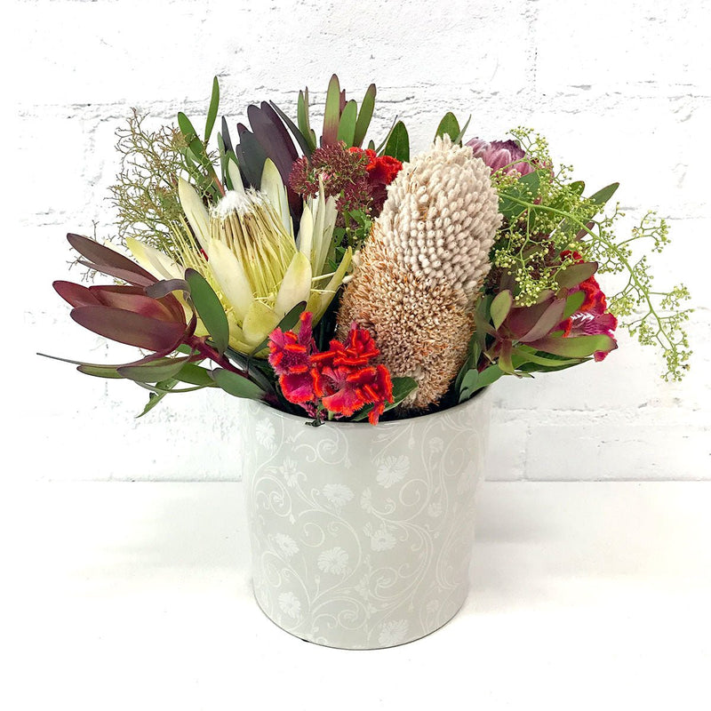 Australian Native Flowers Ceramic Vase - Amazing Graze Flowers