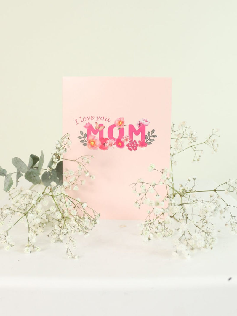 Best Mom Ever 3D Popup Gift Card - Amazing Graze Flowers