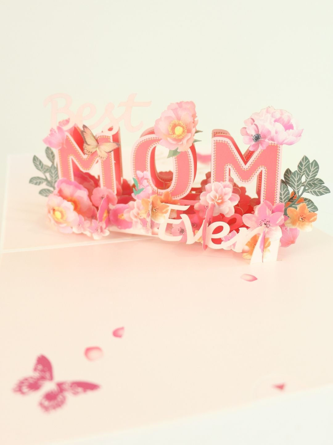 Best Mom Ever 3D Popup Gift Card - Amazing Graze Flowers
