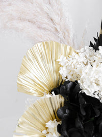 Black and Gold Natural Dried Arrangement - Amazing Graze Flowers