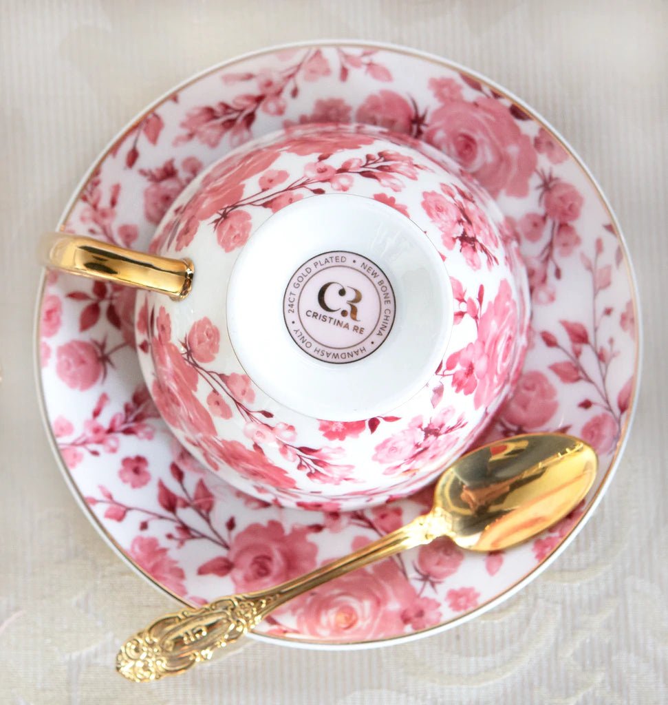 Cristina Re - Charlotte Rose Teacup & Saucer - Amazing Graze Flowers