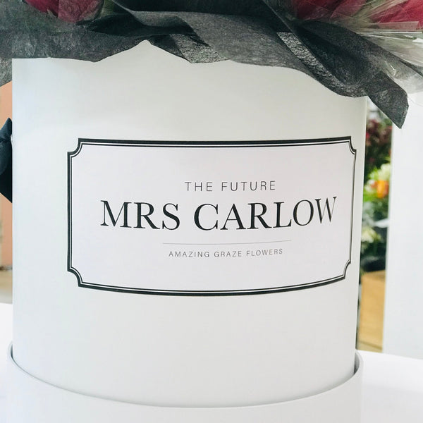 Customised Rose Hat Box