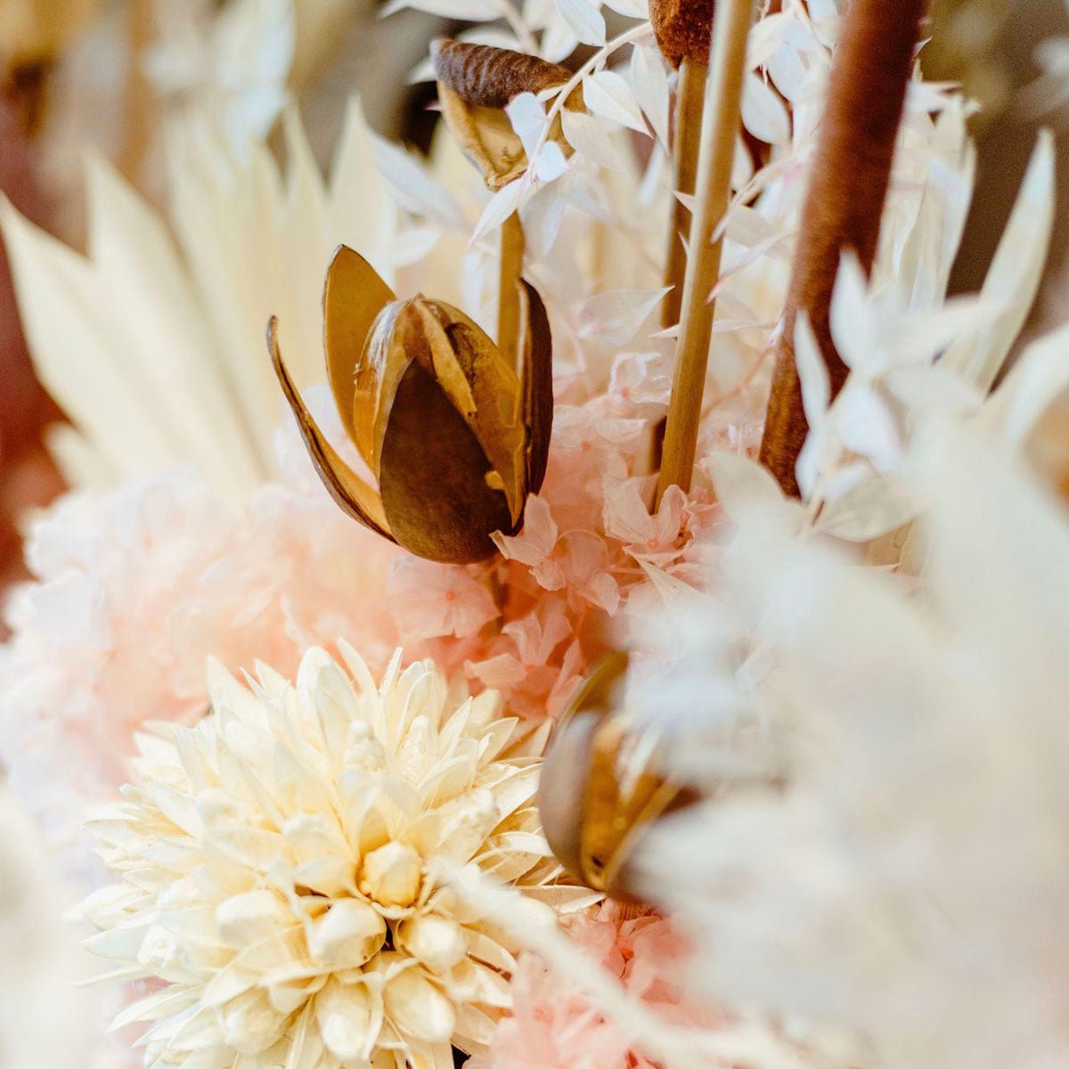 Dry Pastel Arrangement Ceramic Vase - Amazing Graze Flowers