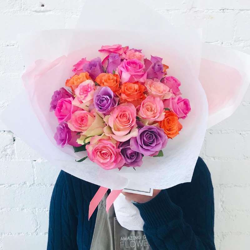 Fairy Floss Pastel Rose Bouquet - Amazing Graze Flowers