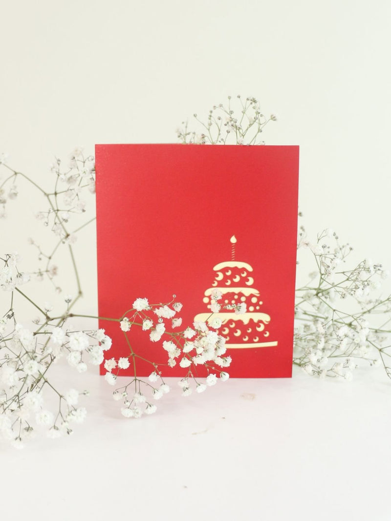 Happy Birthday 3D Popup Gift Card - Amazing Graze Flowers