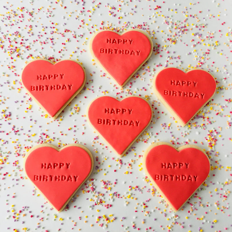 Letter Stamped Cookies