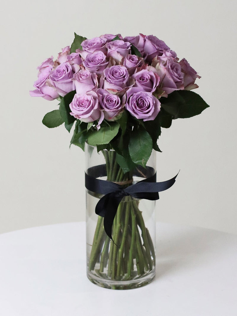 Purple Rose Bouquet - Amazing Graze Flowers