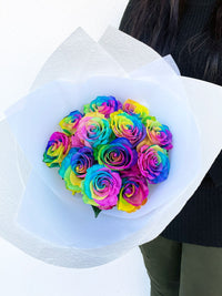 Rainbow Premium Roses - Amazing Graze Flowers