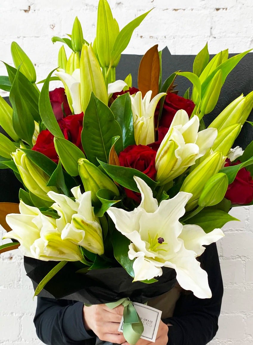 Roses and Lillies - Amazing Graze Flowers