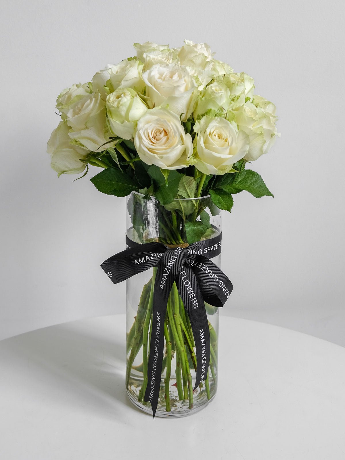 White Rose Bouquet - Amazing Graze Flowers