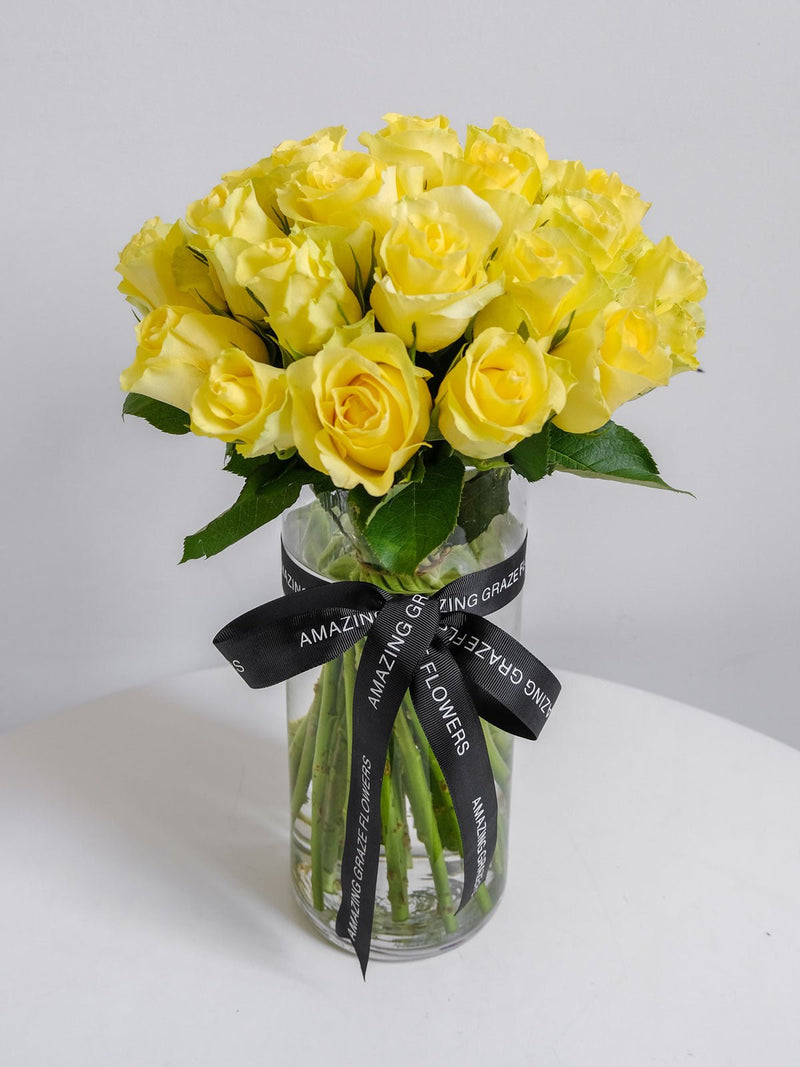 Yellow Rose Bouquet - Amazing Graze Flowers